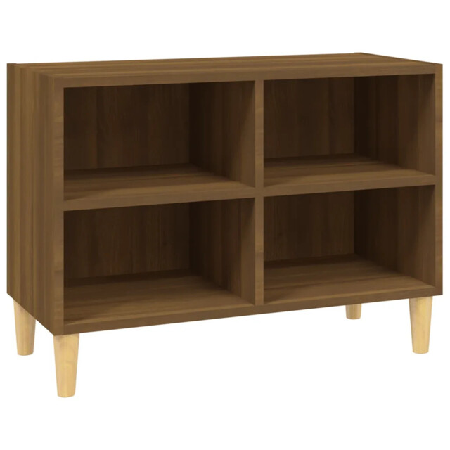 Tv Cabinet & Solid Wood Legs 103.5x30x50 Cm/69.5x30x50 Cm Multi