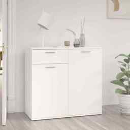 Sideboard White 80x36x75 Cm Engineered Wood Vidaxl