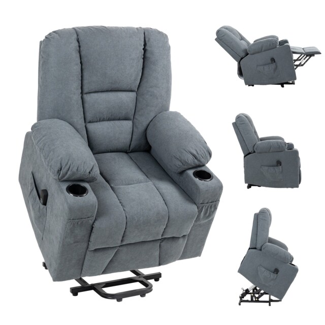 Homcom Riser And Recliner Chair W/ Remote, Lift Chair For Elderly,