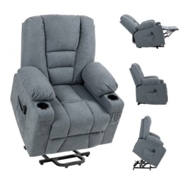 Homcom Riser And Recliner Chair W/ Remote, Lift Chair For Elderly,