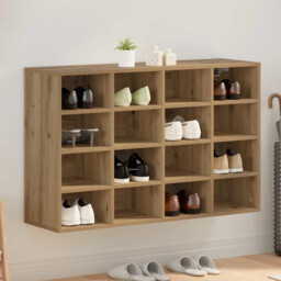 Shoe Cabinet Artisan Oak 103 X 30 X 67 Cm Engineered Wood Vidaxl