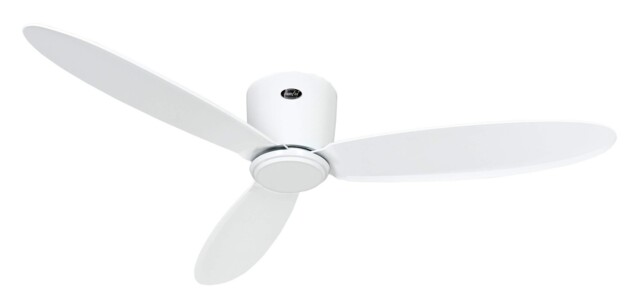 "Slim Design Dc Ceiling Fan Eco Plano Ii 132 Cm / 52"" White With Remote"