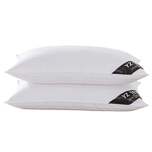 Pack Goose Feather And Down Pillows 100% Cotton Shell Soft Hotel