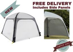 Kampa Air Shelter 300 (gazebo) 3m X 3m With Side Panels Free P&p
