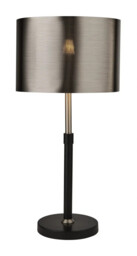 Table Light Black Rachel Chrome Searchlight 3877bk