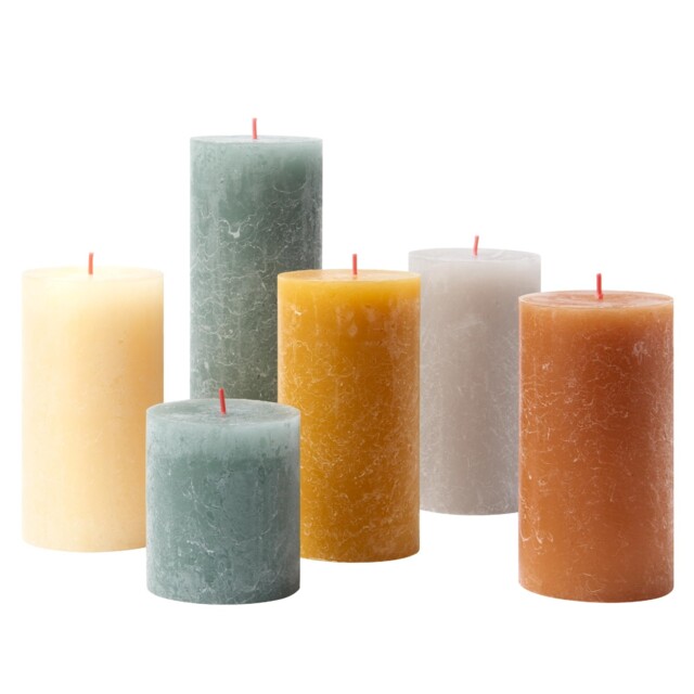 Bolsius Rustic Candle Gift Set - Nordic Ambiance Pack Of 6, Ambiances