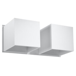 Industrial Wall Lamp Quad 2 Aluminium White Gu10 Led Sollux Lighting