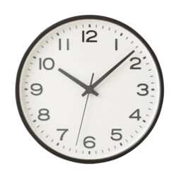 Muji Analog Wall Clock Quarts Mj-aclbk2 Round Large Black Φ264 D45mm