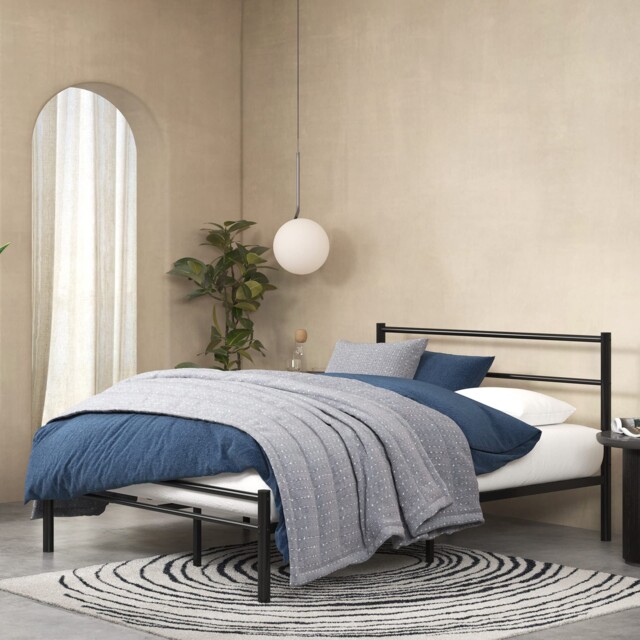 Zinus Geraldine Double Bed Frame With Headboard And Footboard Double,
