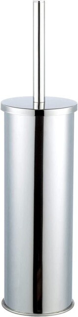Toilet Brush Holder Round Silver Bathroom Toilet Cleaning Brush Free