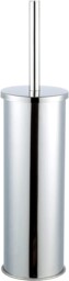 Toilet Brush Holder Round Silver Bathroom Toilet Cleaning Brush Free