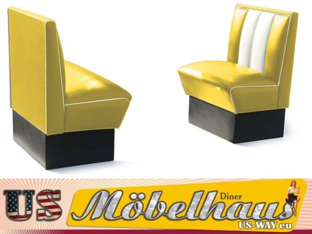 Hw-70-y 2er Set Diner Bench Diner Benches Furniture 50´s Usa Style