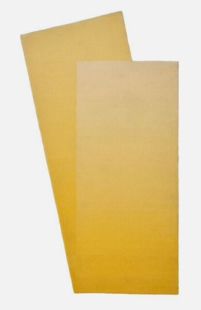 Ikea Varmblixt Rug, Low Pile, Handmade/yellow, 100% Wool, 100x180