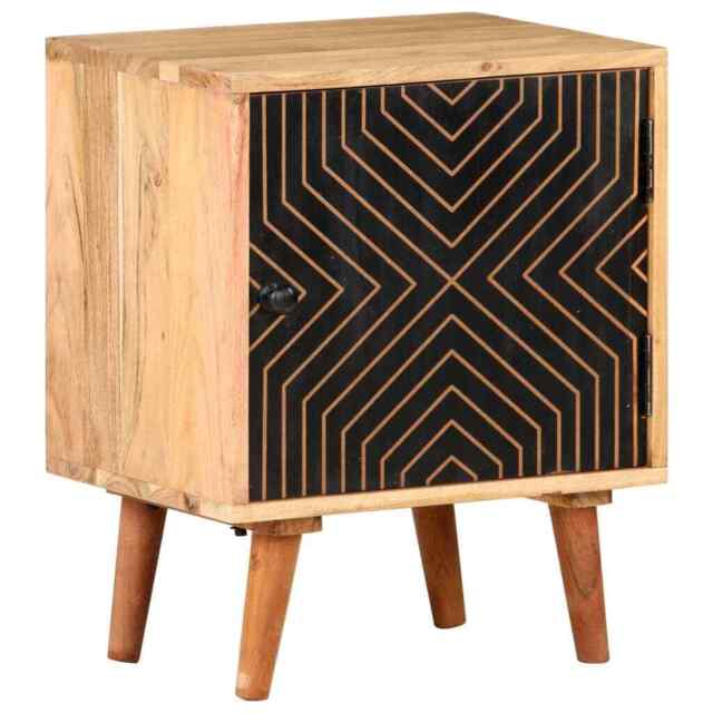 Bedside Cabinet 40x30x50 Cm Solid Acacia Wood Vidaxl