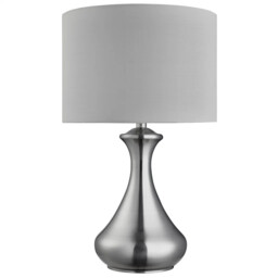 Touch Table Light Silver Dorset Satin Searchlight 2750ss