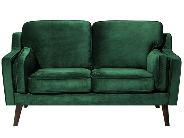 2 Seater Velvet Sofa Green Lokka