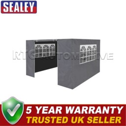 Sealey Dellonda Premium Gazebo Walls/doors/windows Fits 3 X 3m Grey
