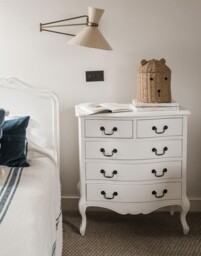 White Chest Of Drawers French Bedroom Furniture 2 Over3 Chest