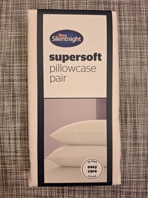 Silentnight Supersoft Pillowcase Pair White - Brand