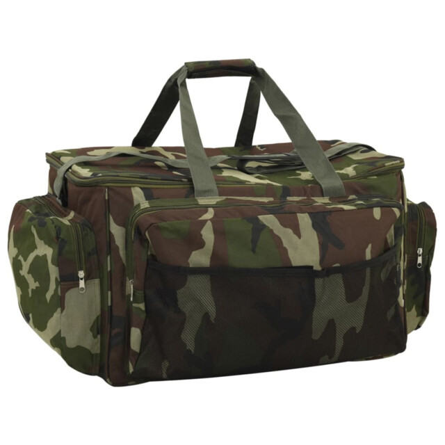 Fishing Bag Green Camouflage 57x35x34cm 600d Oxford Pvc Waterproof
