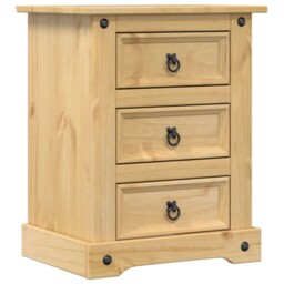 Bedside Cabinet Nightstand Bed Side Table Solid Wood Pine Vidaxl