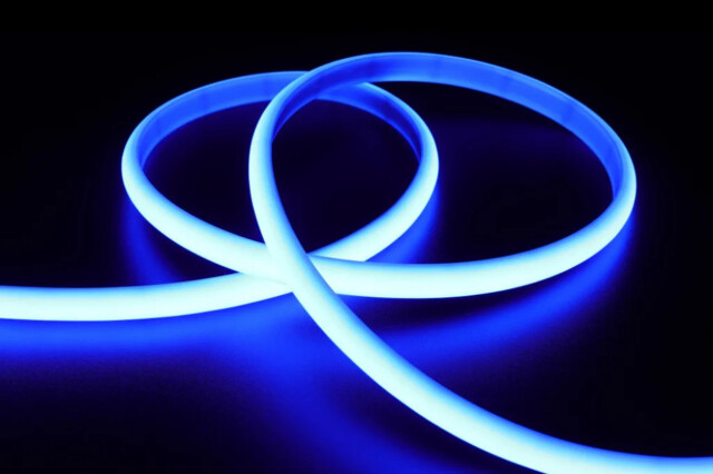 Led Tape Spotless Neon Flex 24v 13mm 5m Reel Blue Ip65 18w/m Max