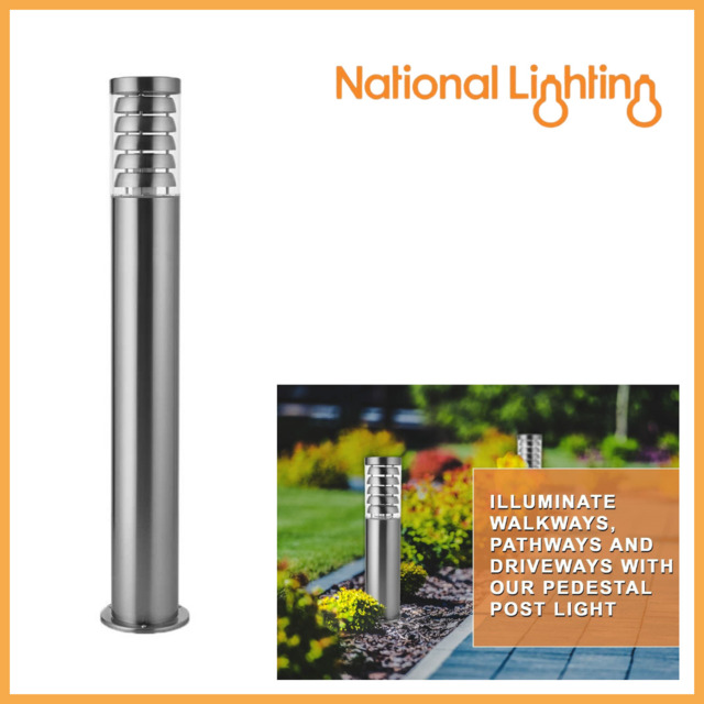 Tango Led Bollard Post Light E27 Waterproof Stainless Steel Outdoor