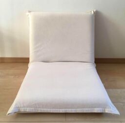 Muji Large Floor Chair 100% Washed Cotton Cover Soft Comfort Japan