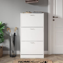 Mondeer Shoe Cabinet Cupboard Storage Shoe Organizer 3 Drawer Living