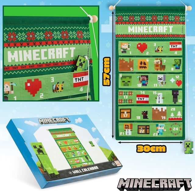 Advent Calendar Countdown Calendar Green Hanging Wall Christmas Gift