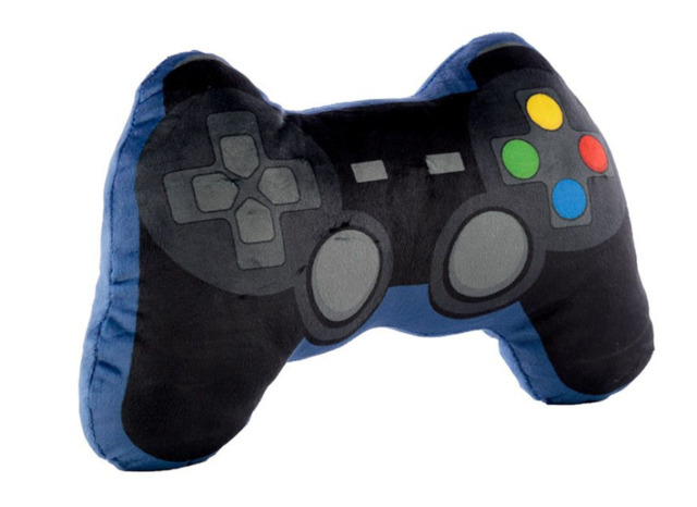 Game Over Game Controller Shaped Plush Cushion