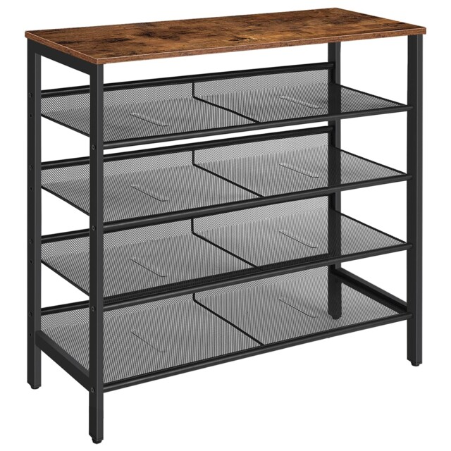 Hoobro Shoe Rack, 5-tier Organizer Shelf, 75 X 30 X 85 Cm, Rustic