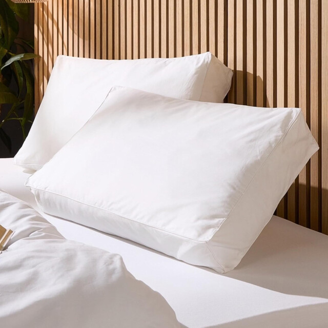 Snuggledown Hotel Side Sleeper Pillows 2 Pack - Firm Box Wall Support