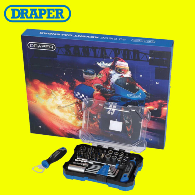 Draper 23453 62pc Limited Edition 2025 Advent Calendar Christmas Tool
