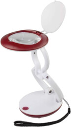 Daylight Company Dn1350 Compact, Foldable Magnifying Light, White/red,