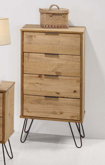 Core Products Augusta 4 Drawer Tallboy Tall Narrow Chest Of Drawers