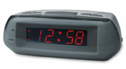 Acctim Metizo Digital Alarm Clock - Grey (14017)