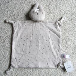 Baby's Grey Plush Bunny Rabbit Comforter Blanket One Size Brand With