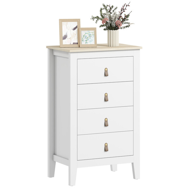 Chest Of Drawers 60x40x98cm Green E1 Particle Board 4-drawer Modern