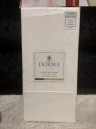 Dorma Crisp & Fresh 400 Thread Cotton Percale Duvet Cover King Size