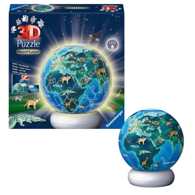 Ravensburger Earth At Night 72-piece 3d Nightlight Puzzle –