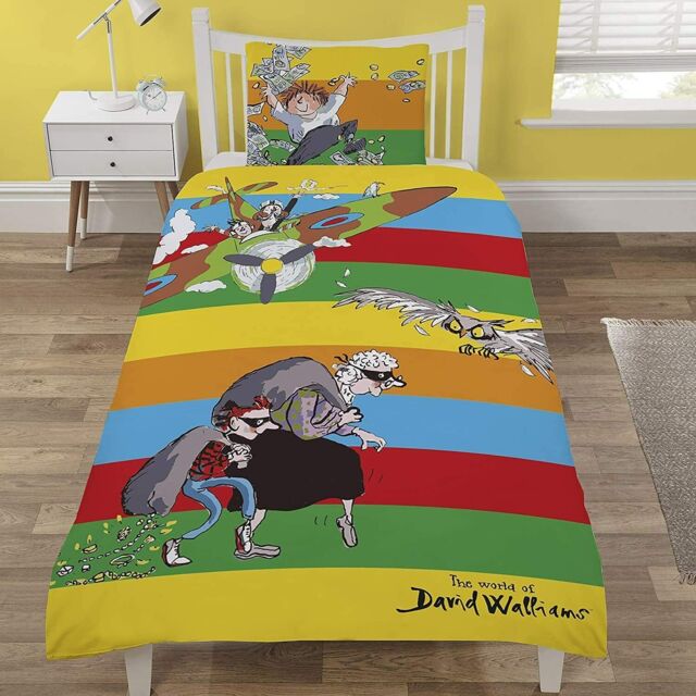 The World Of David Walliams Single Reversible Duvet Cover Set For Boys