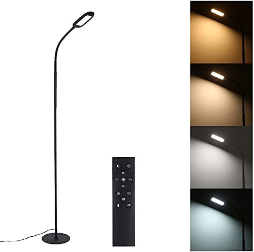 Led Floor Lamp Remote & Touching Control 4 Colour Temperatures With