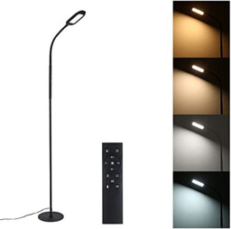Led Floor Lamp Remote & Touching Control 4 Colour Temperatures With
