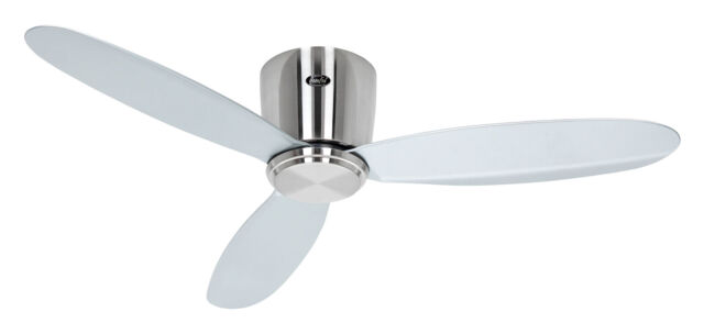 "112cm 44"" Flush Mount Dc Ceiling Fan With Remote Casafan Eco Plano Ii"