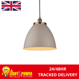 Vintage Style Single Pendant Ceiling Light 40w E27 Endon Franklin
