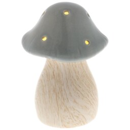 Grey Small Mushroom Glow Lamp Battery Operated Sensory Home Decor