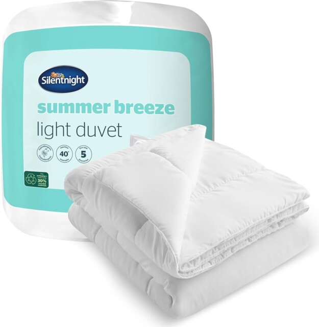 Silentnight Summer Breeze 4.5 Tog Double King - Lightweight Low Tog