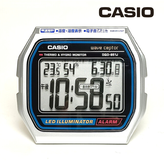 Casio Wave Ceptor A158wa Electric Wave Alarm Clock Dqd-851j-8jf Japan