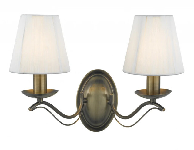 Wall Light Brass Andretti Antique Searchlight 9822-2ab